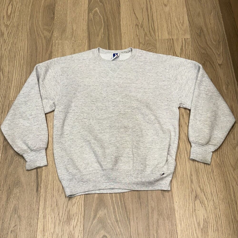 Vintage Russell Grey Sweatshirt Made In USA Mens Medium SEE PHOTOS